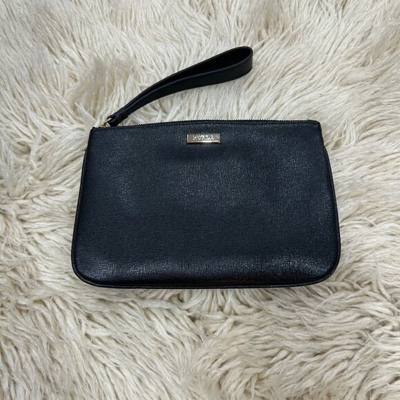 Furla Black Leather Joli wristlet New with tag - Picture 1 of 8